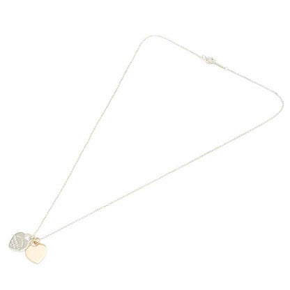Tiffany & Co Tiffany & Co Return To Double Heart Necklace Sv925 Rubed Metal