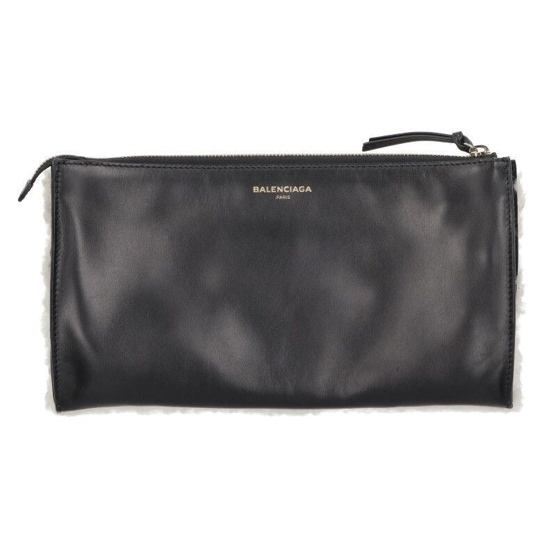 Balenciaga Calfskin Mouton Clutch Bag