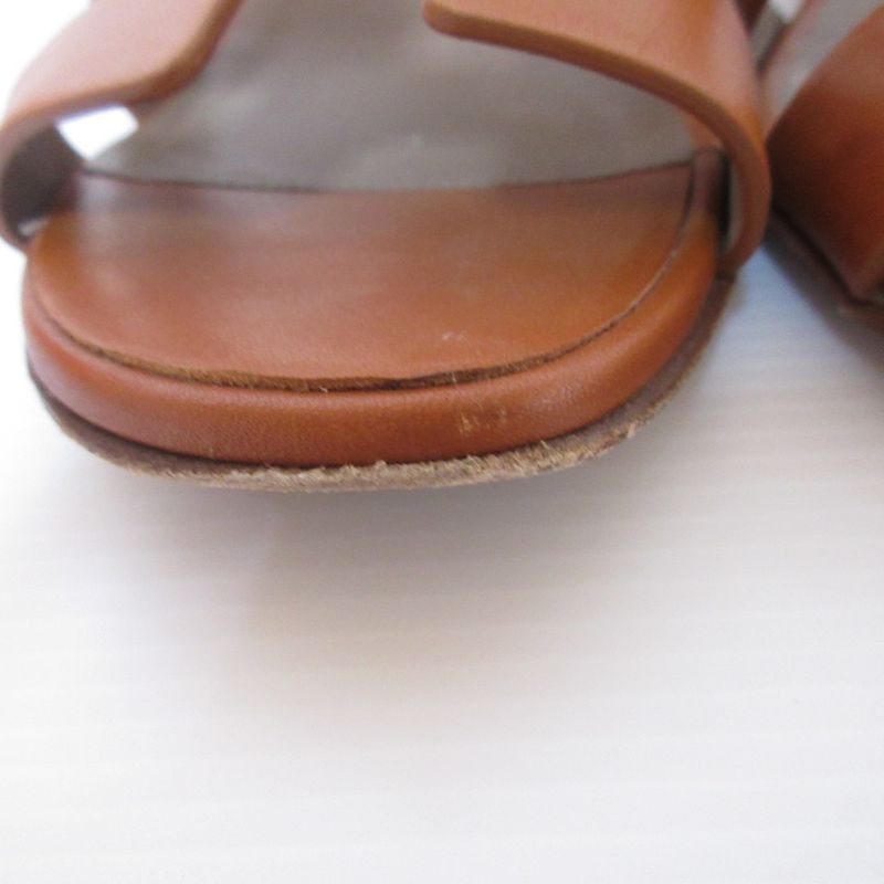 Hermes 2022 Ansan 50 H Cut Detail Chunky Heel Sandals 35 22.5cm (8.86in)