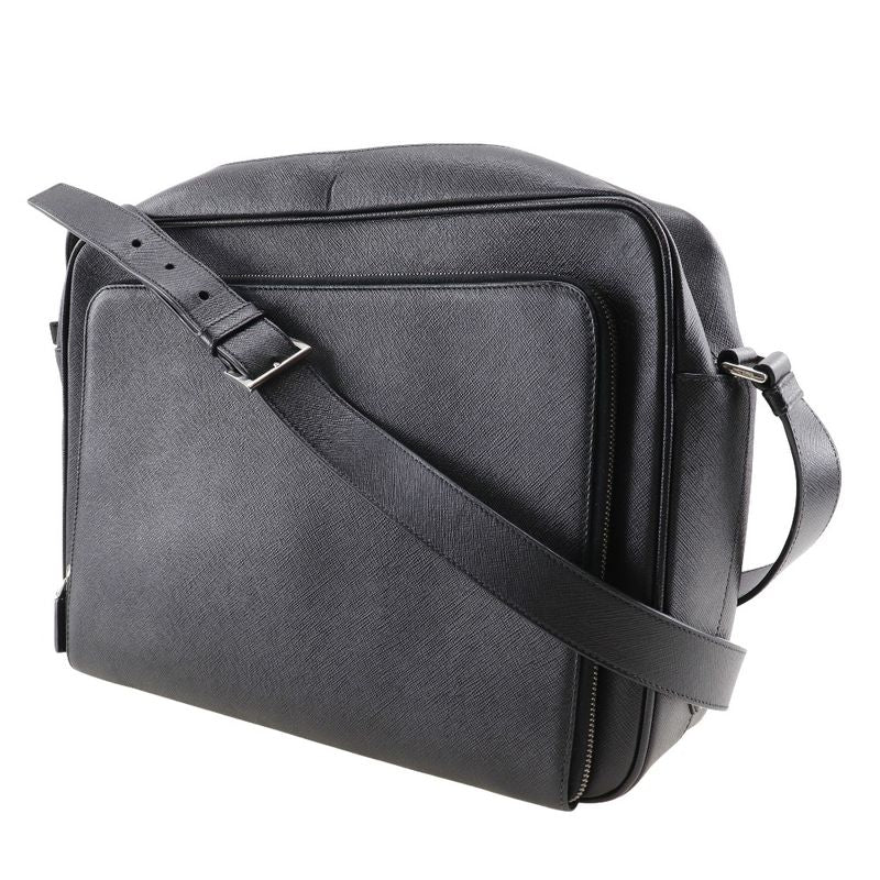Prada Messenger Bag Saffiano NERO Black Men's Shoulder Bag