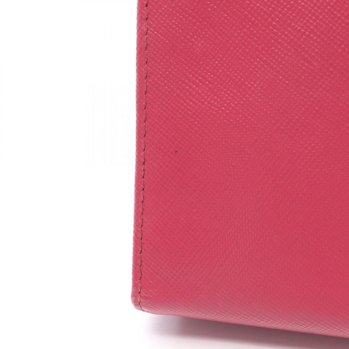 Prada Trifold Wallet Saffiano Magenta Leather — view 11