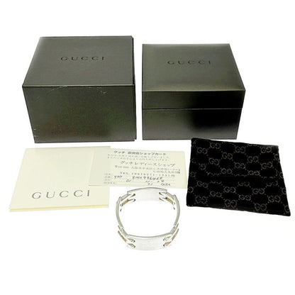 Gucci Silver Logo Plate Link Bracelet 60.8g 925 Engraved 354283 Bracelet