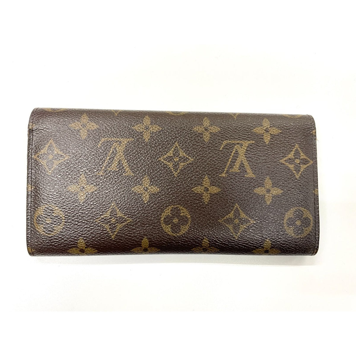 Louis Vuitton Monogram Portefeuille Emily Zipper Wallet Brown Veil — view 2