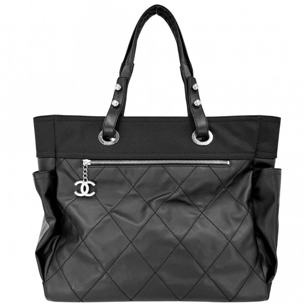Chanel Tote Paris Biarritz MM Handbag CC Logo