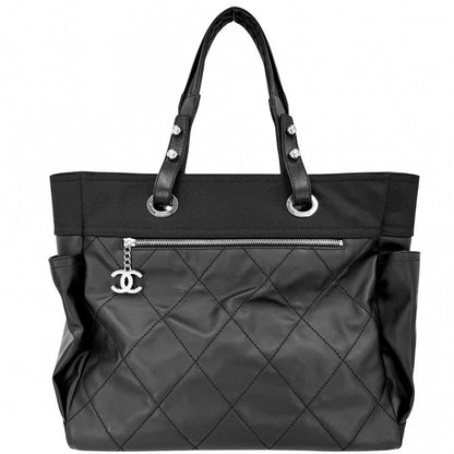 Chanel Tote Paris Biarritz MM Handbag CC Logo
