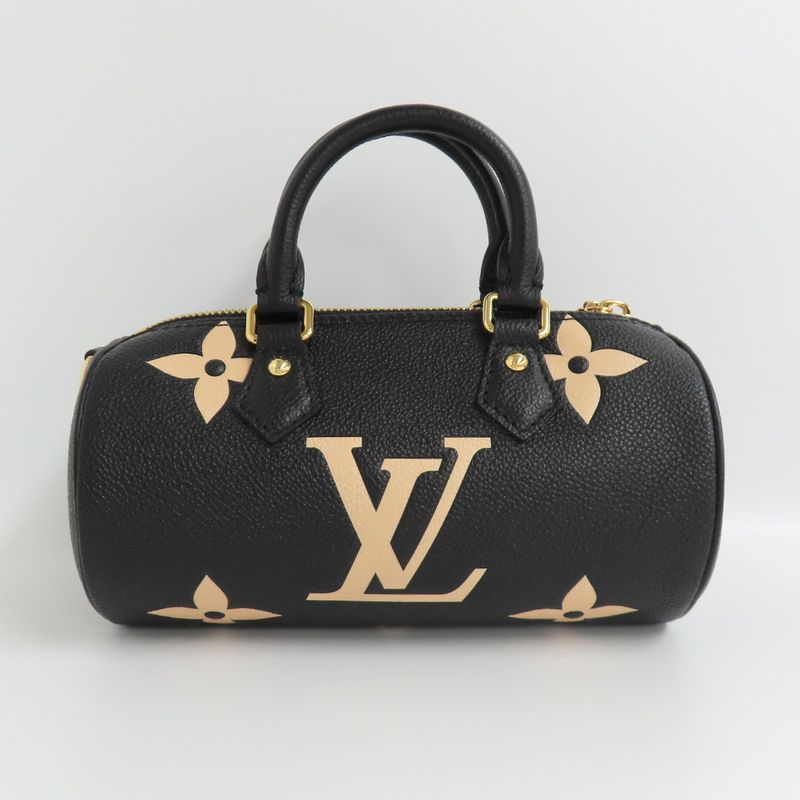 Louis Vuitton Papillon BB M45980 Monogram Empreinte 2WAY Handbag Black