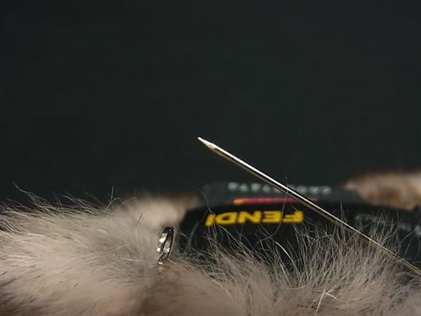 Boutique Fendi Fur Corsage Pin Brooch Pin Brooch Pin Badge Accessories Pink