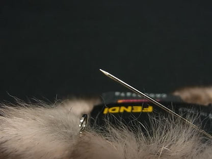 Boutique Fendi Fur Corsage Pin Brooch Pin Brooch Pin Badge Accessories Pink