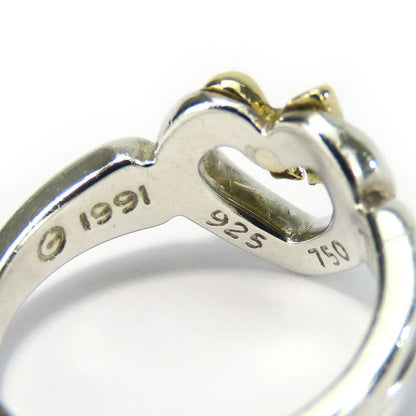 Tiffany & Co Ring ・ Ring Heart Ribbon Silver 925 18K Yellow Gold Approx 3.5g