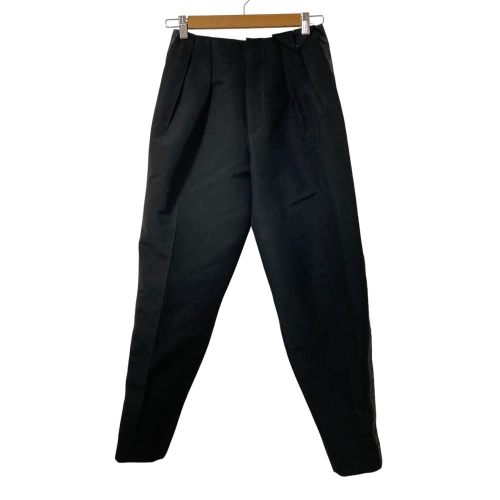 Bottega Veneta Side Line Tuck Pants 38 Black