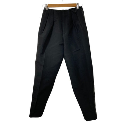 Bottega Veneta Side Line Tuck Pants 38 Black