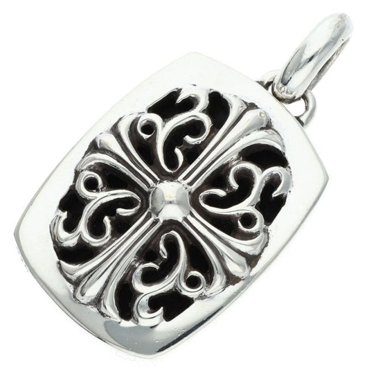 Chrome Hearts Keeper Pendant Silver Necklace