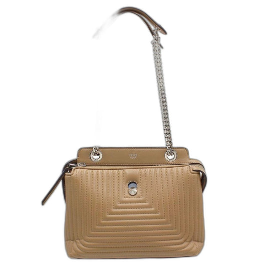 Fendi Com Click Leather Shoulder Bag