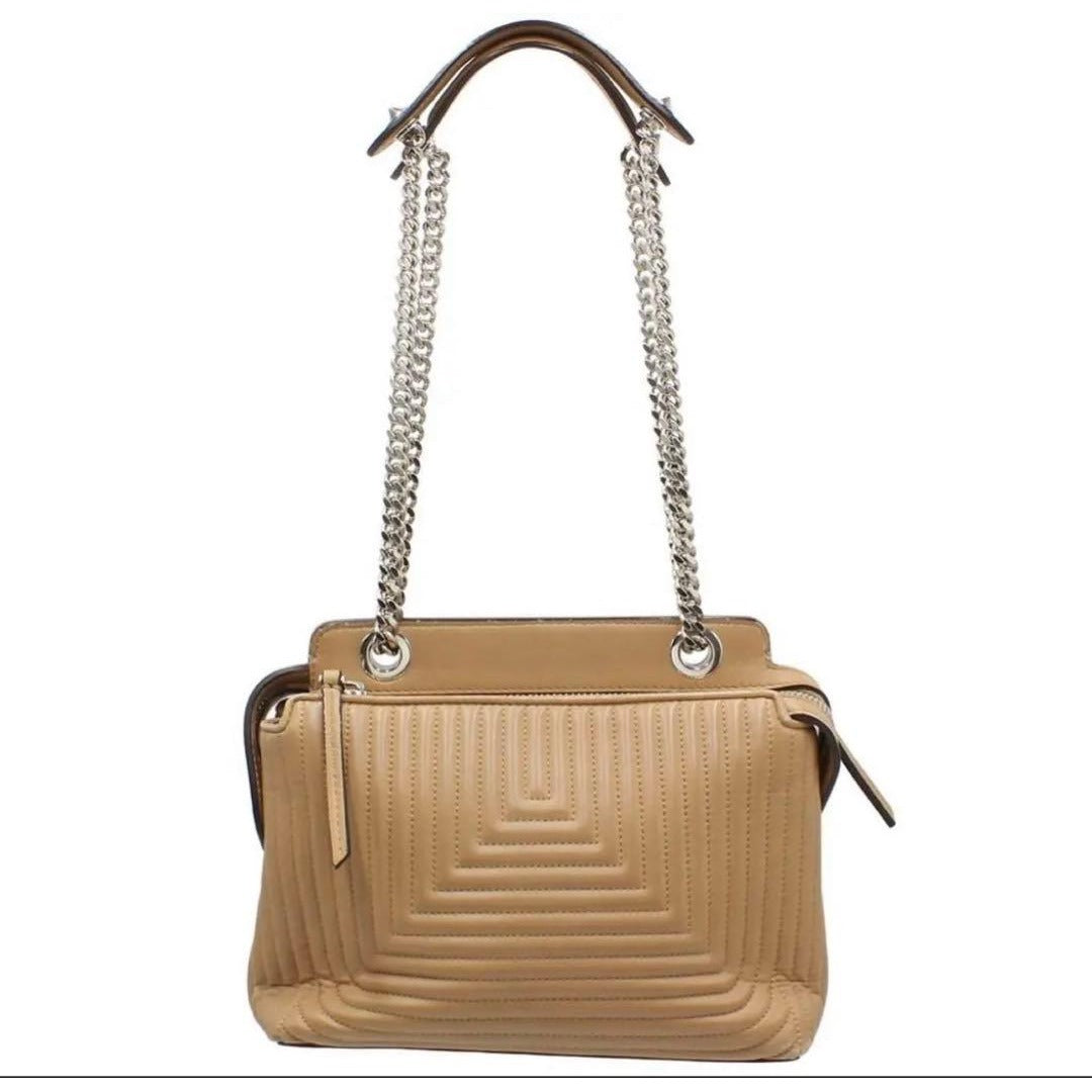 Fendi Com Click Leather Shoulder Bag — view 2