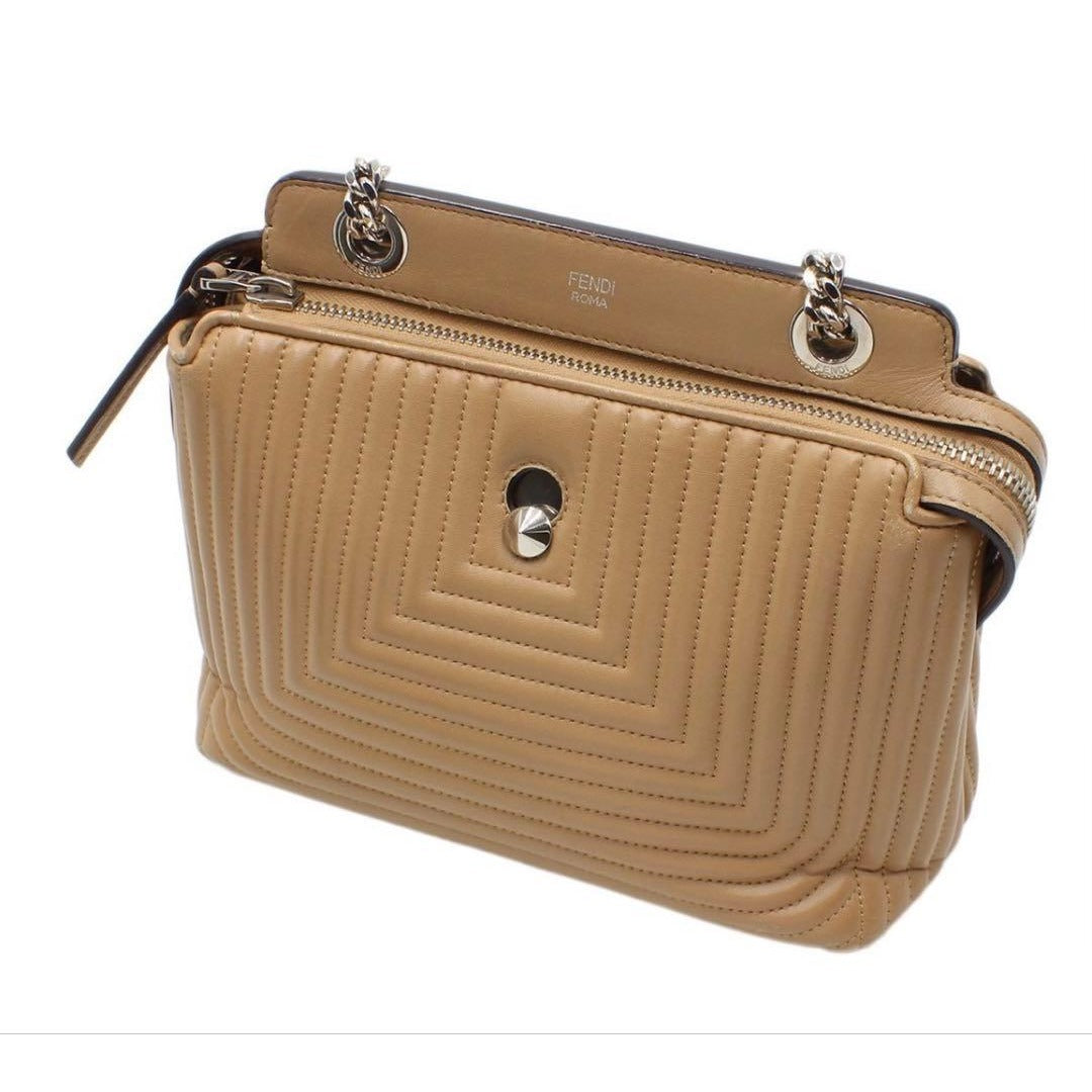 Fendi Com Click Leather Shoulder Bag — view 4