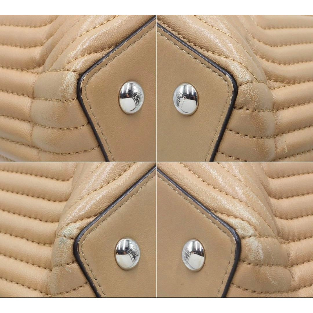 Fendi Com Click Leather Shoulder Bag — view 7