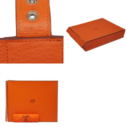 Hermes Sac A Depeches 38 Business Bag Briefcase Orange Taurillon Clemence Women