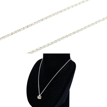 Gucci Silver 925 Double G Necklace 770724 J8400 8106 54g 39/44cm (1732in)