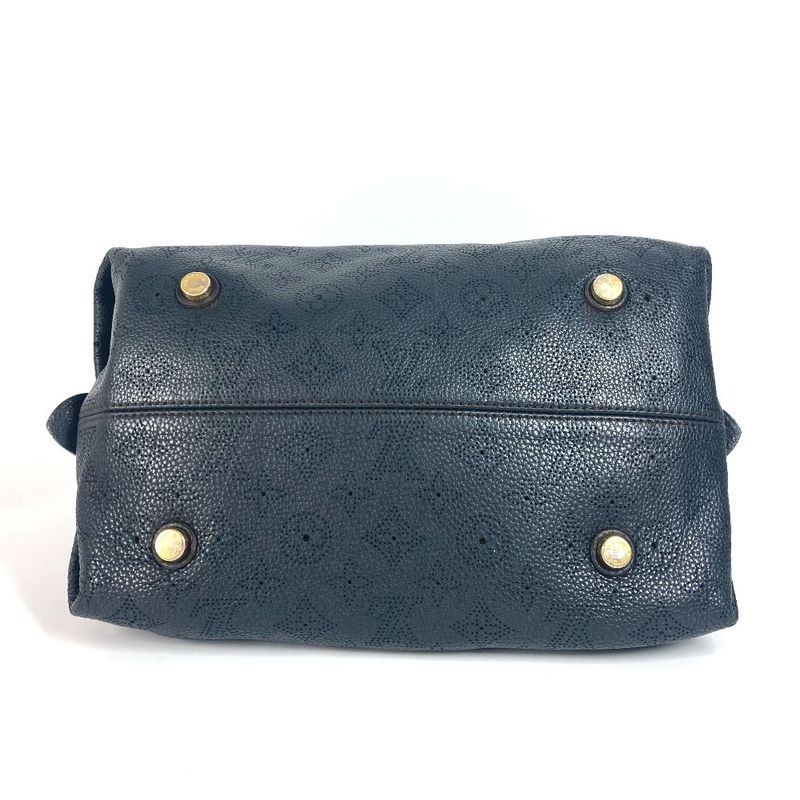 Louis Vuitton Shoulder Bag Galatea PM M93814 Monogram Mahina Leather Noir Black