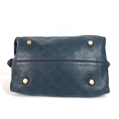 Louis Vuitton Shoulder Bag Galatea PM M93814 Monogram Mahina Leather Noir Black