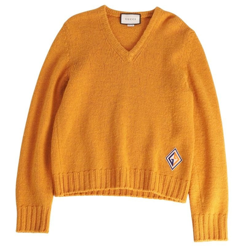 Gucci Knit Sweater Long Sleeve Wool Tote