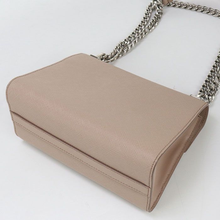 Prada Chain Saffiano Leather 1bd127 2ERX F0ork Shoulder Bag Leather Women