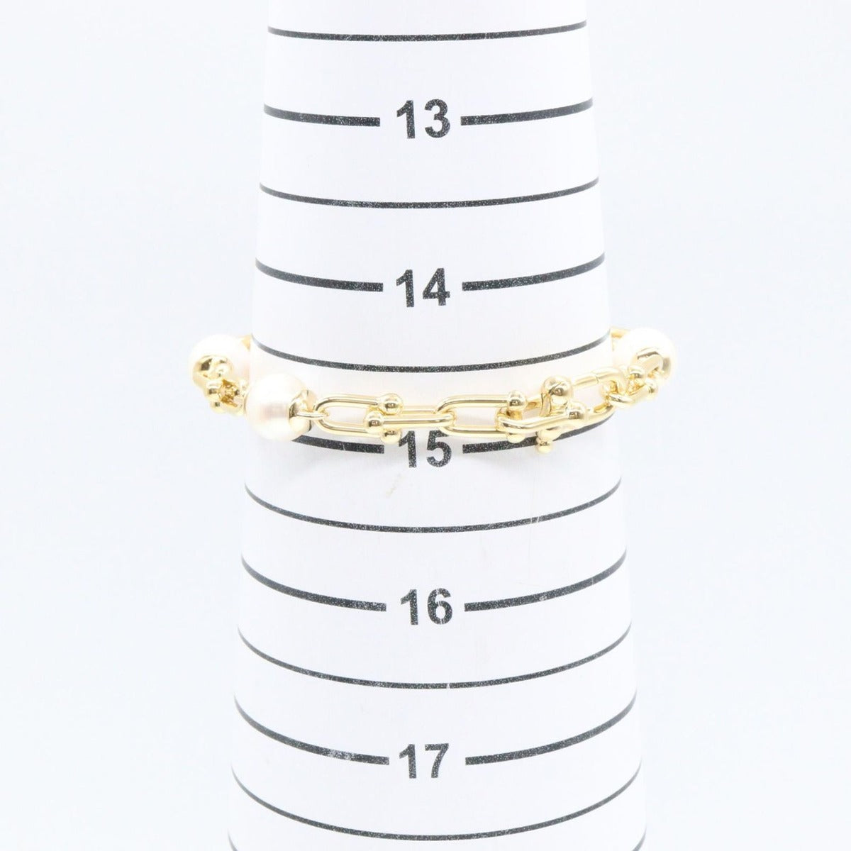 Tiffany & Co Bracelet Link Fresh Water Pearl 18k — view 5