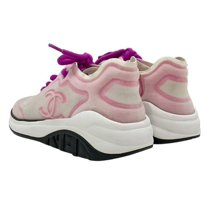 Chanel Sneakers Shoes Mesh Pink Purple Here Mark