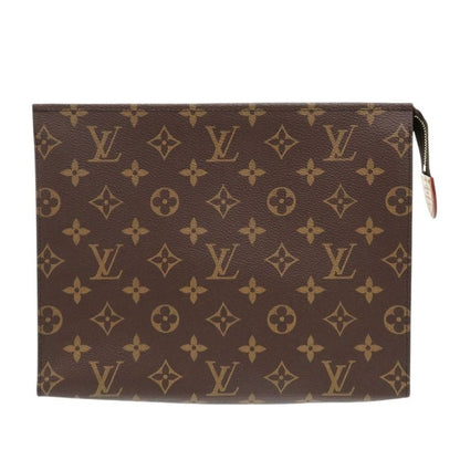 Louis Vuitton Monogram Poche Toilette 26 Clutch Bag Brown 1585