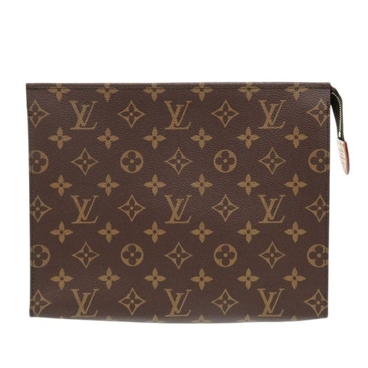 Louis Vuitton Monogram Poche Toilette 26 Clutch Bag Brown 1585