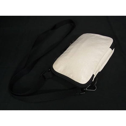 Balenciaga Explorer Leather Shoulder Bag Pochette Ivory — view 5