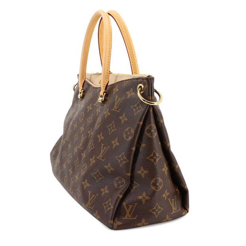 Louis Vuitton Monogram Pallas 2way Hand Shoulder Bag Dune M50066 Gold Hardware