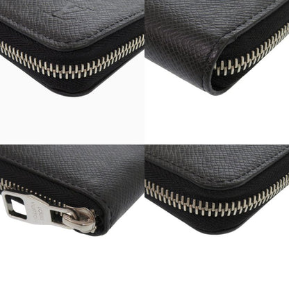 Louis Vuitton Round Zipper Zippy Wallet Vertical Taiga M30503 Noir Black Long