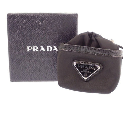 Prada Re-Nylon Mini Pouch Kitchen Air Pods Pro Case Charm Nylon Black