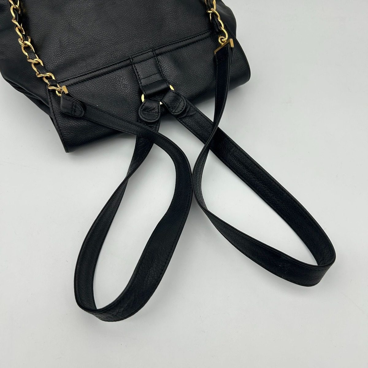 Chanel Triple Coco Backpack Caviar Leather — view 11