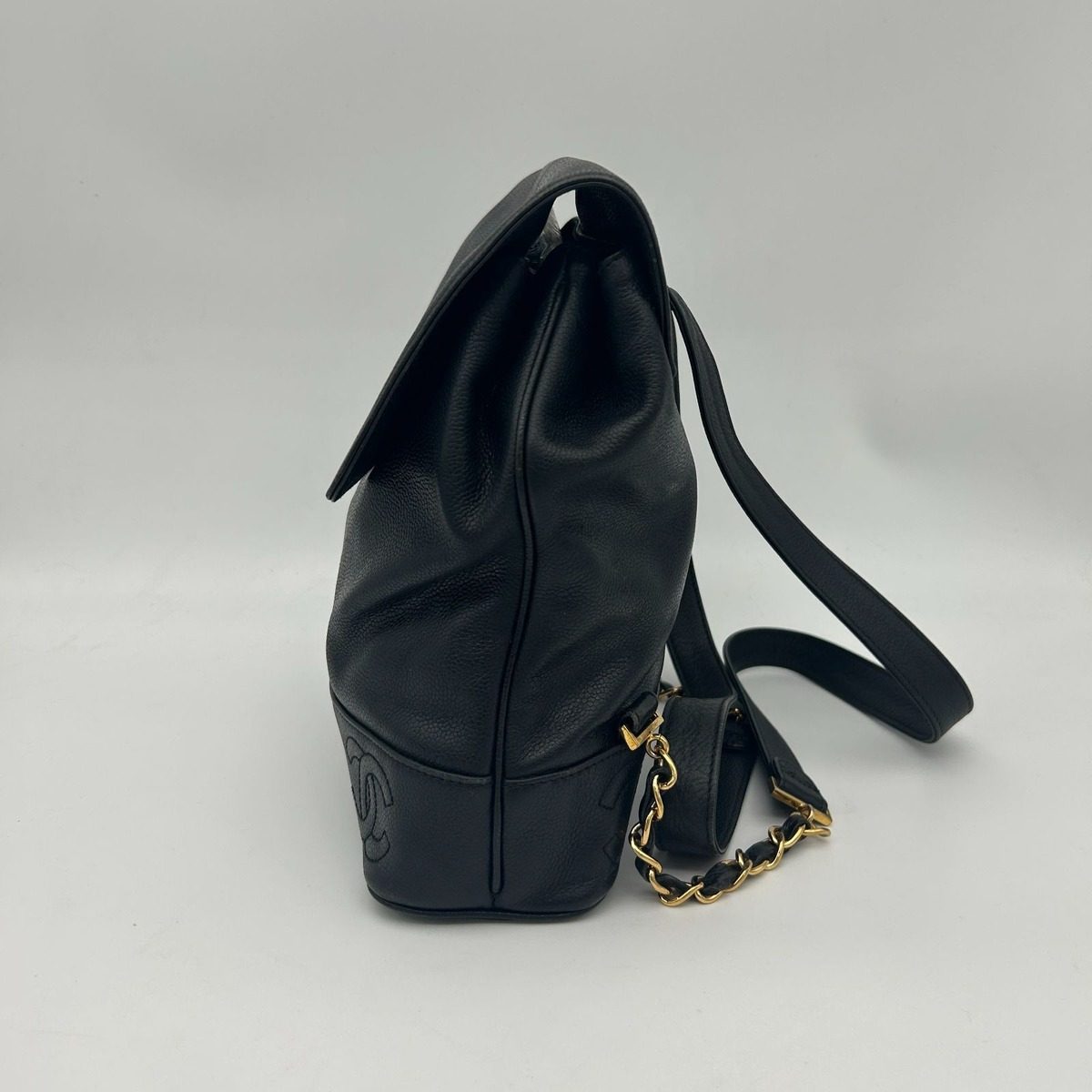 Chanel Triple Coco Backpack Caviar Leather — view 4
