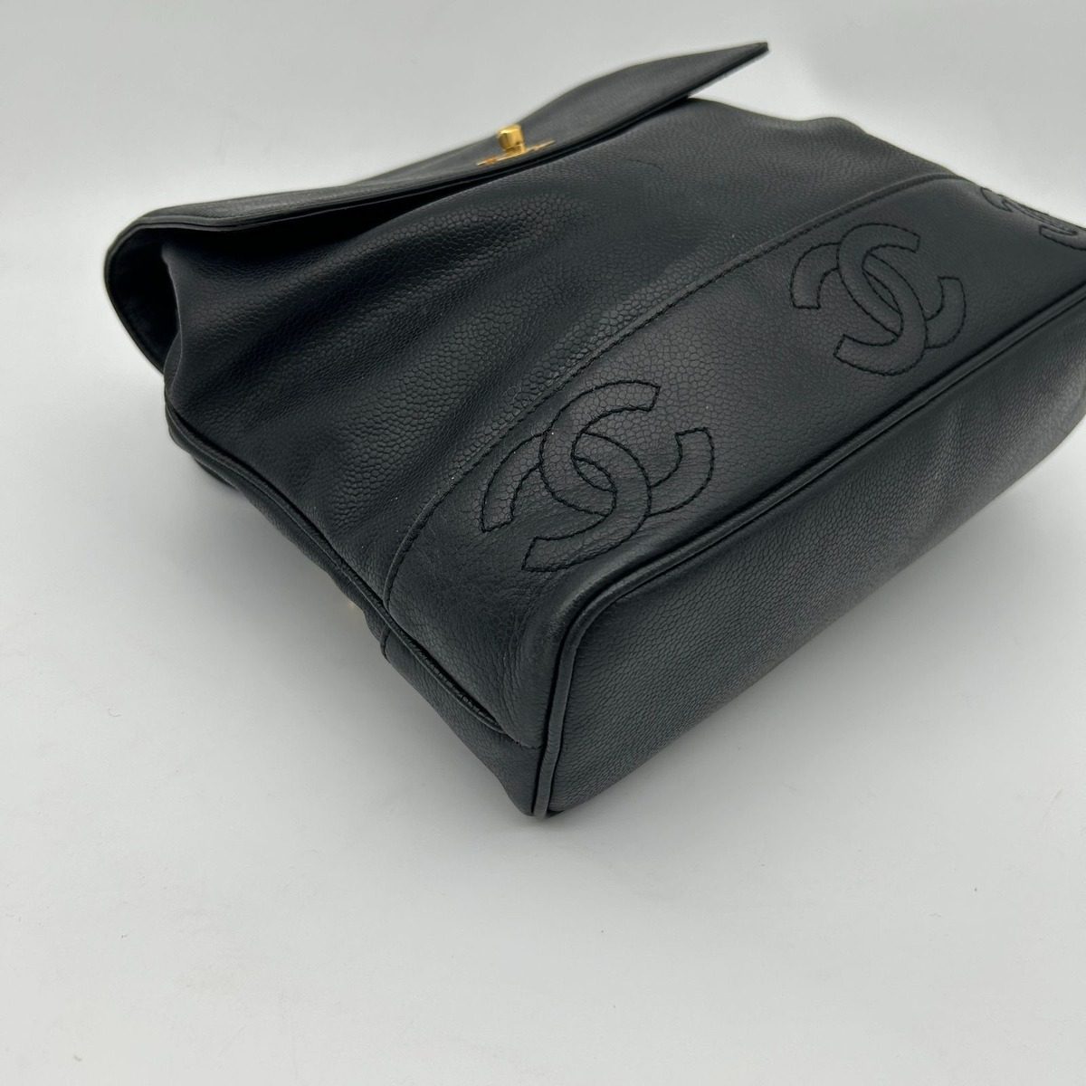 Chanel Triple Coco Backpack Caviar Leather — view 7