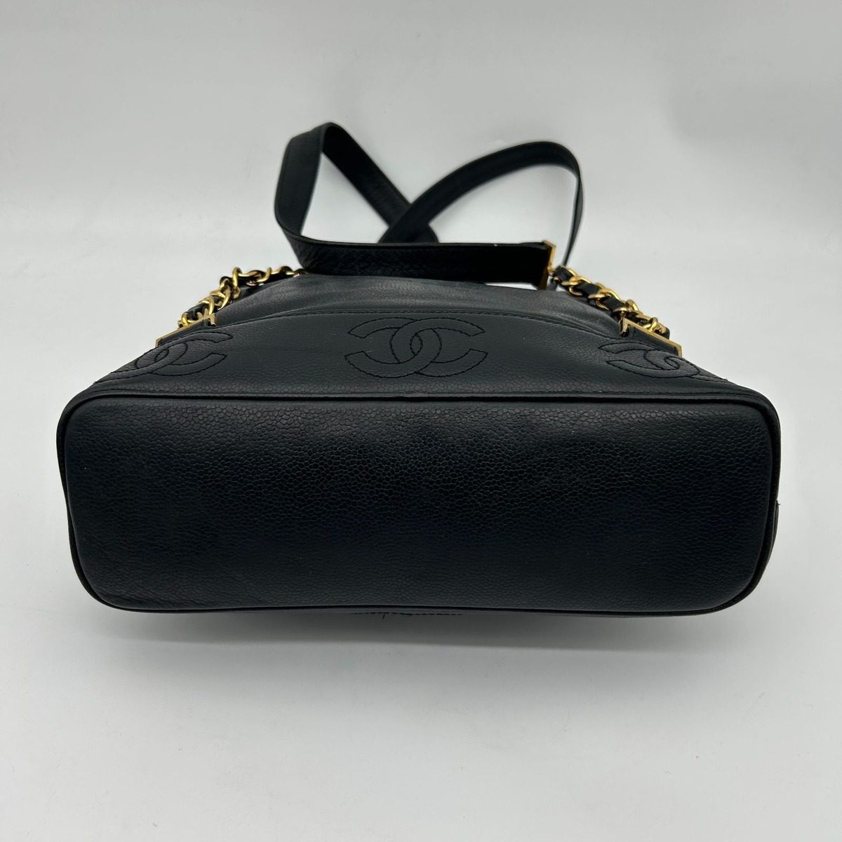 Chanel Triple Coco Backpack Caviar Leather — view 8
