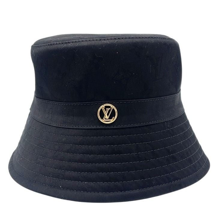 Louis Vuitton Hat Bucket LV Mine Black Cotton Monogram
