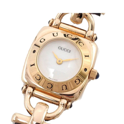 Gucci Horsebit White Leather Watch Quartz