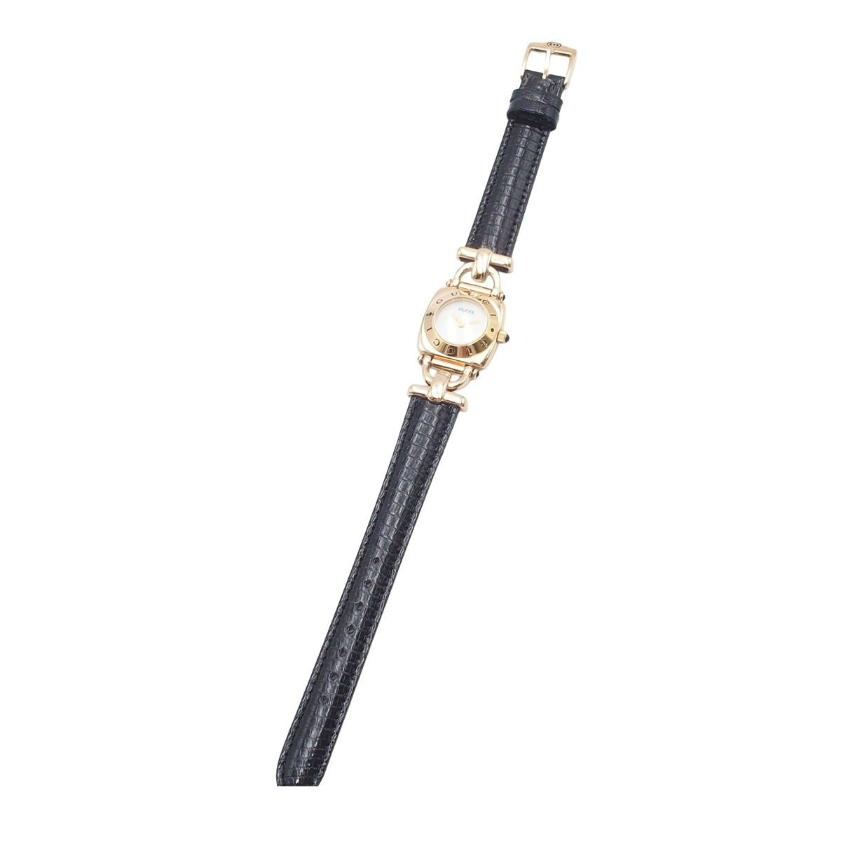 Gucci Horsebit White Leather Watch Quartz — view 2