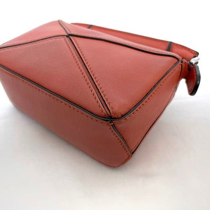 Loewe 2way Mini Shoulder Nano Puzzle Bag Orange Puzzle