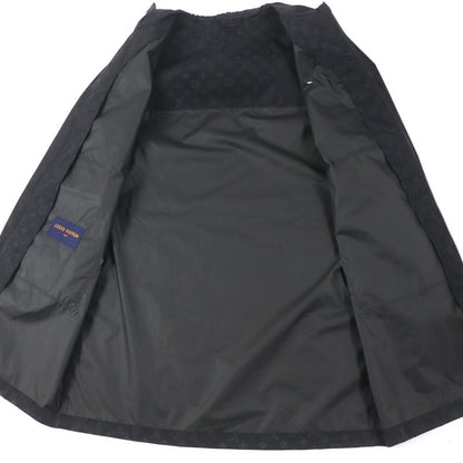  Louis Vuitton 22AW Hnk48w Mid-length Monogram Windbreaker Hoodie Black 50