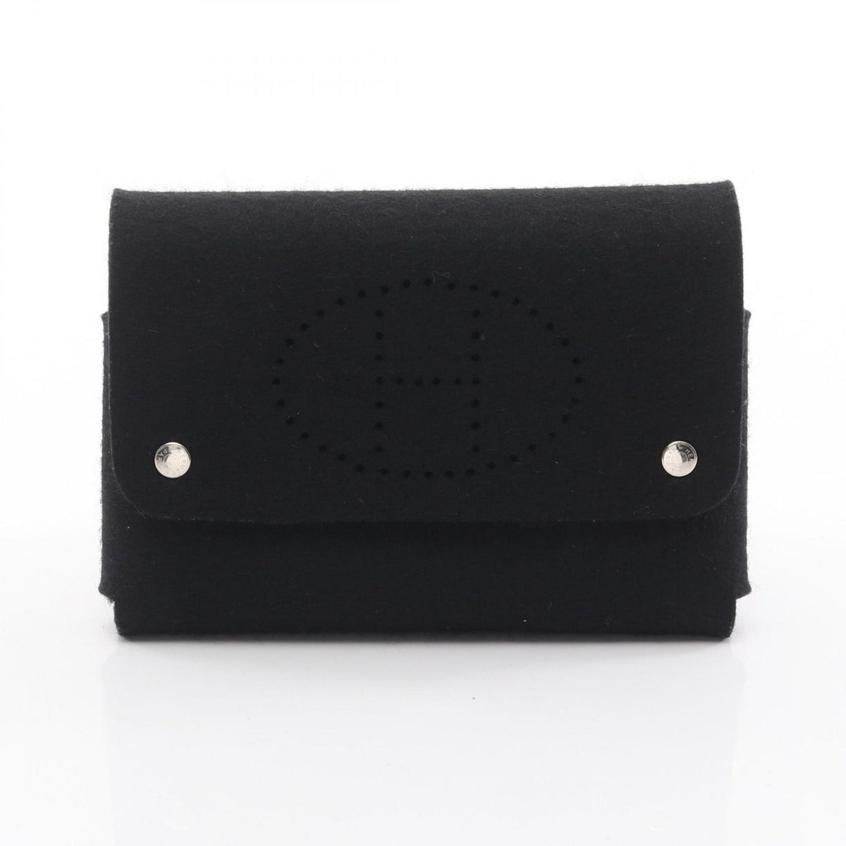Hermes Pouch Etuycarte GM Black Others
