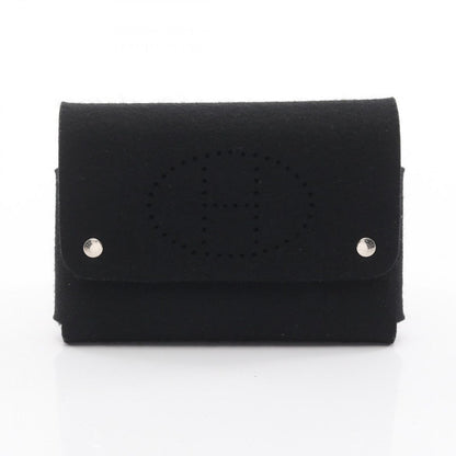 Hermes Pouch Etuycarte GM Black Others
