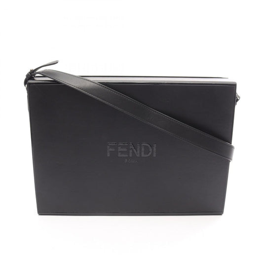 Fendi Shoulder Bag Messenger Box Black Leather Box