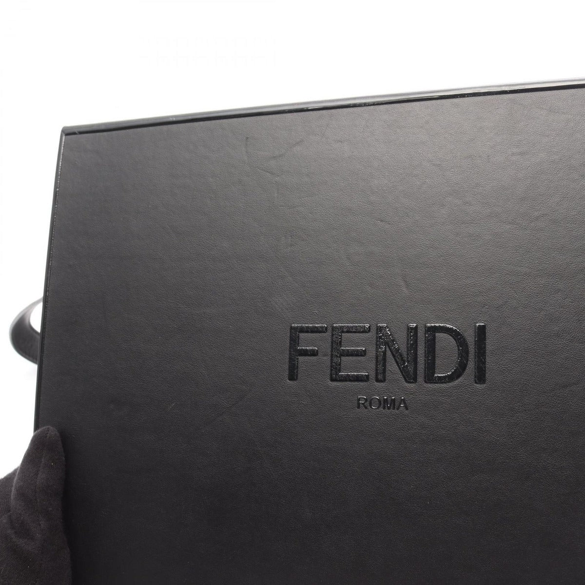 Fendi Shoulder Bag Messenger Box Black Leather Box — view 5