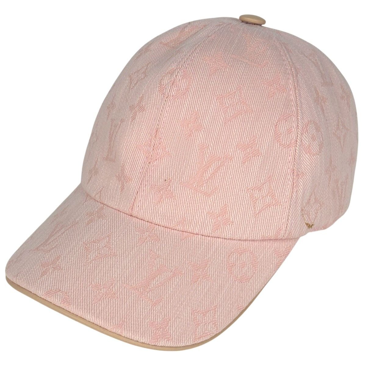 Louis Vuitton Bimai Cap Monogram Hat Cotton Polyester Pink