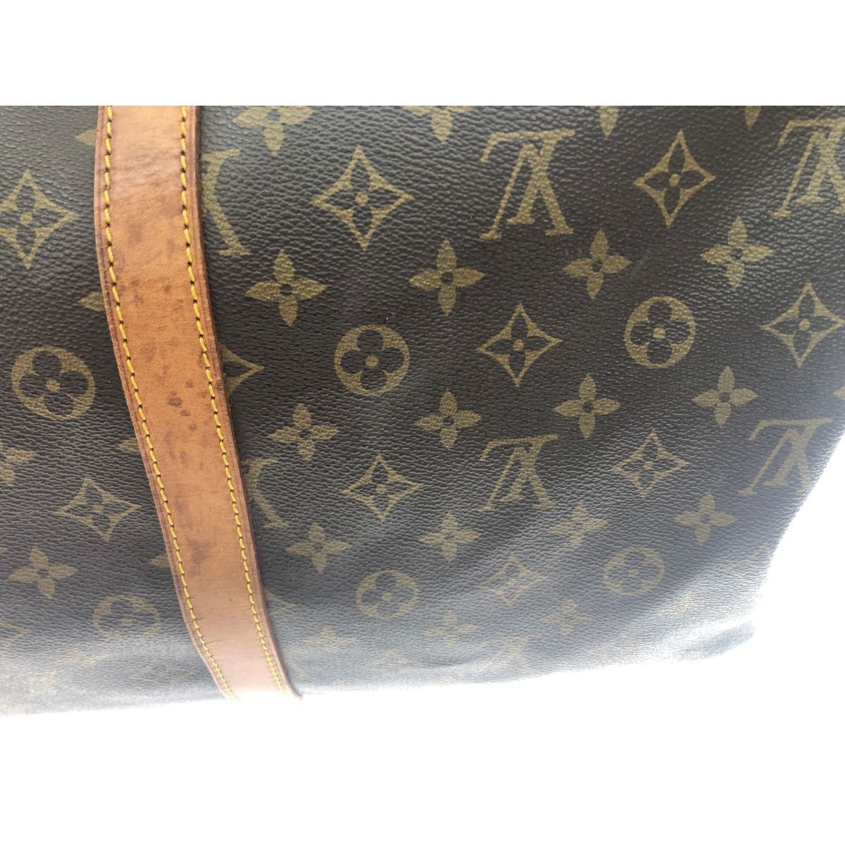 Louis Vuitton Unisex Boston Bag Monogram Keepall 55 M41424 Brown