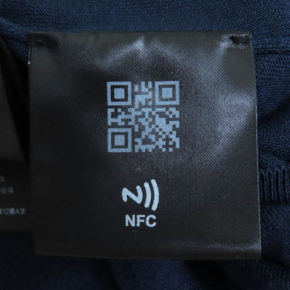 Prada 2023 P2401l Silk Cotton Logo Crew Neck Short Sleeve Knit Sweater Light